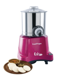 SmartFingers Comfort Plus Mini Table Top Wet Grinder 230V 50hz, 1.25 Liter, Pink